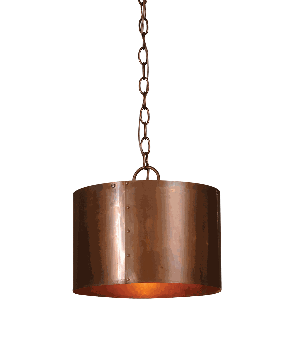 St. James Lighting Round Copper Drum Chandelier